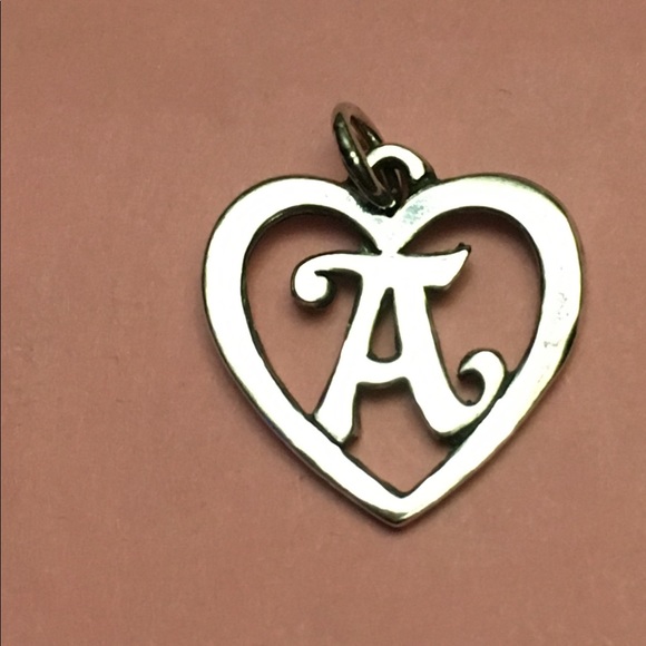James Avery Jewelry - Retired James Avery letter A inside a heart